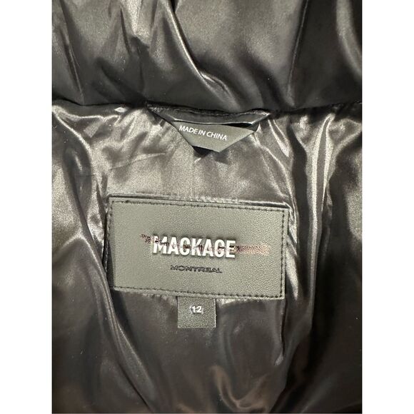 NWT Mackage Montreal Zip-up Ski Hooded Kendrick Puffer Coat Black Size 12 $525 - Picture 14 of 14